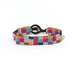 Bracelet | Petite Seed Bead | Multicolor Check