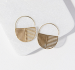 Earrings | Brass Weave Hoop