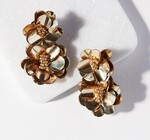 Earrings | Gold Double Flower Post