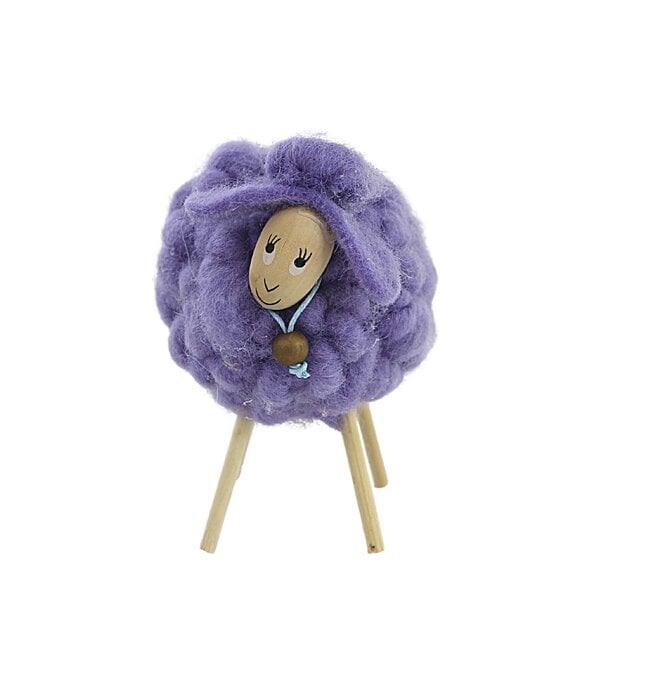 Sheep | Wooly Felt + Wooden Legs