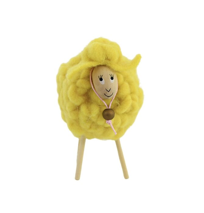 Sheep | Wooly Felt + Wooden Legs