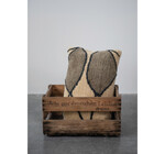 Pillow | Tufted Lumbar Chambray + Wool Blend