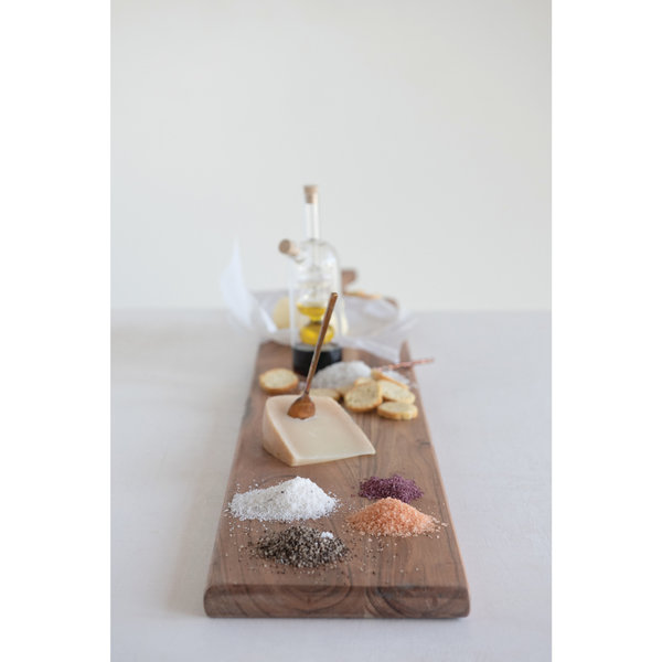 Creative Co-Op Oversized Entertaining Board with Handle | Acacia Wood