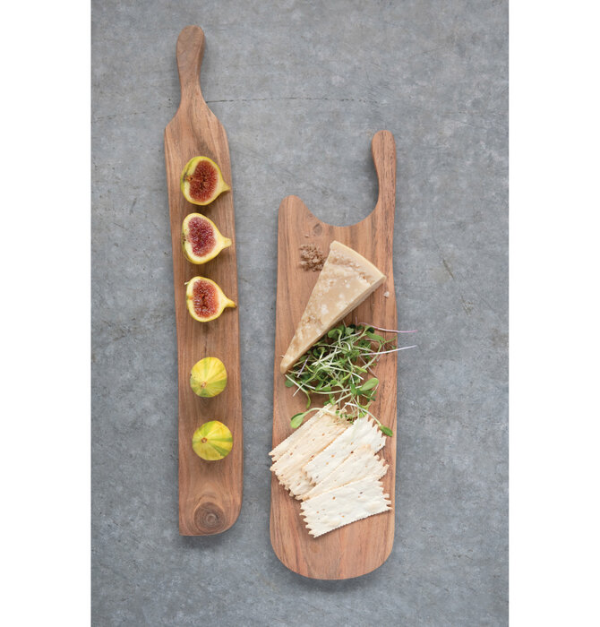 Cheese Board w/Handle | Acacia Wood