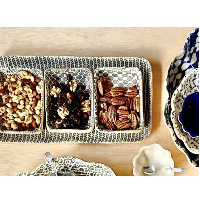 Ceramic Dip Tray | Taj Charcoal