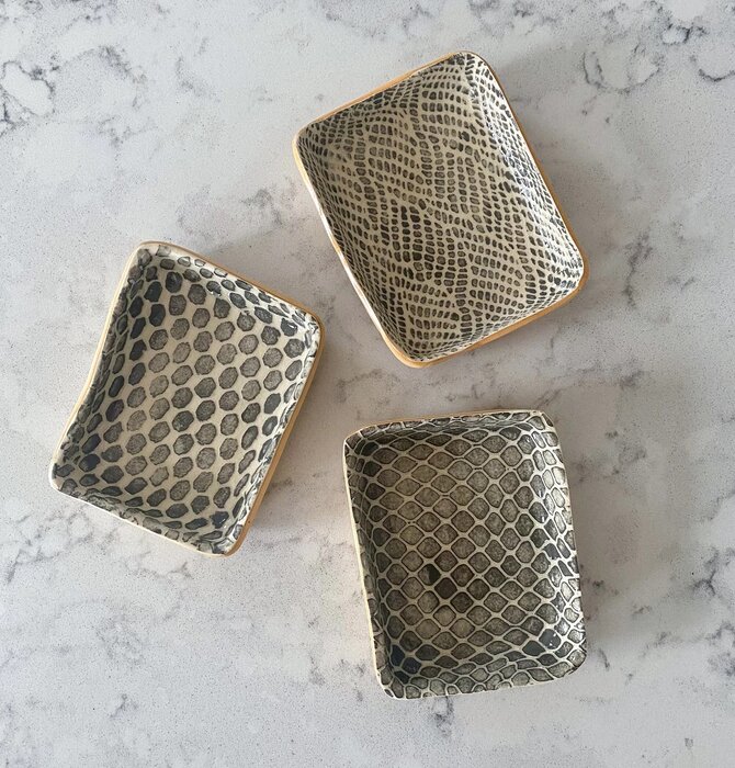Ceramic Dip Tray | Taj Charcoal