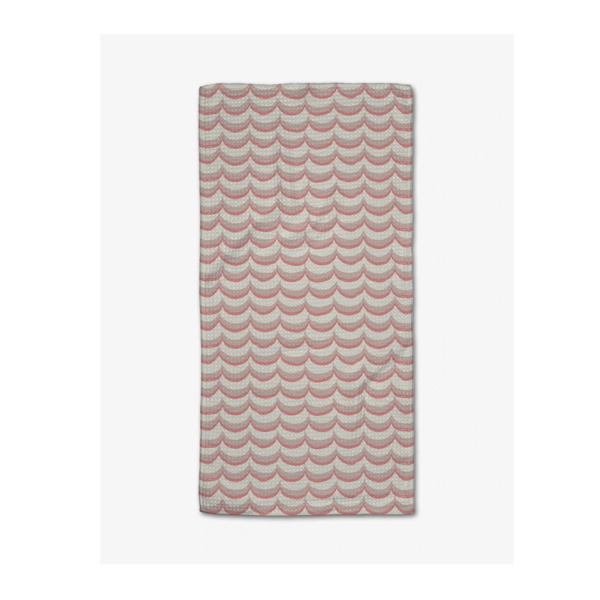 Geometry House Bar Towel | Microfiber Cascading Pink