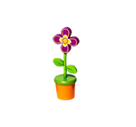 Toy | Push Puppet | Flower Pot