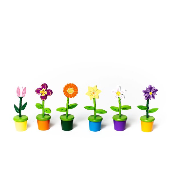 Jack Rabbit Creations Toy | Push Puppet | Flower Pot