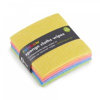 ecoLiving Sponge Cloth Wipes | Rainbow | 12-Pack