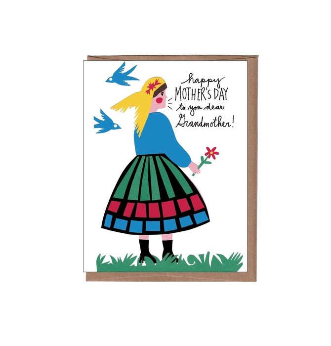 Card | Mother's Day | Folk Grandma