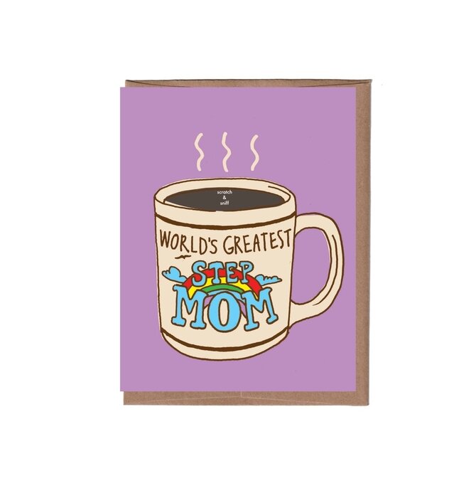 Card | Mother's Day | Step Mom Mug | Scratch & Sniff