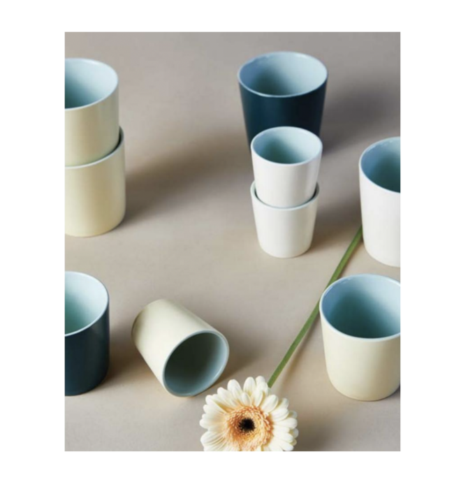 Ceramic Nesting Cups | Latte