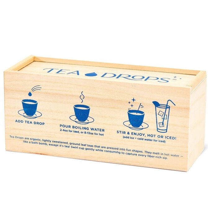 Tea Drops | Large Wood Box | Assorted