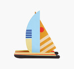 3D Sailboat Puzzle | Halfmoon Catamaran