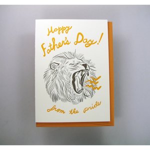 Wolf & Wren Card | Father's Day | Lion