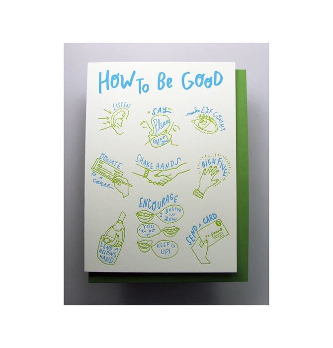 Card | Encouragement | How to Be Good
