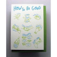 Wolf & Wren Card | Encouragement | How to Be Good