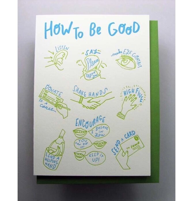 Card | Encouragement | How to Be Good