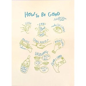 Wolf & Wren Print | How to Be Good