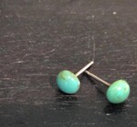 Earrings Studs | Tiny Turquoise Marbled
