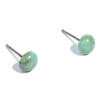 Earrings Studs | Tiny Turquoise Marbled