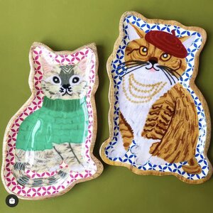 One Hundred 80 Degrees Wooden Tray | Cat