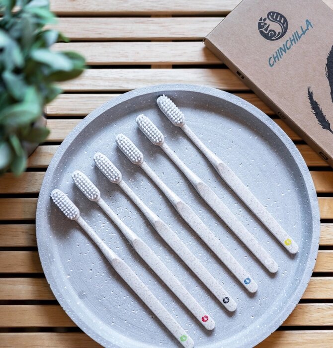 Toothbrush Set | Biodegradable Wheat Straw