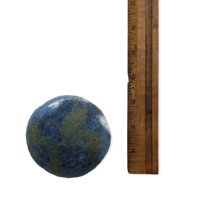 Dryer Ball | Earth Globe | Blue Green