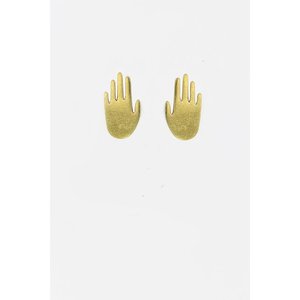 Brass Sand Earrings | Post | Brass Hands