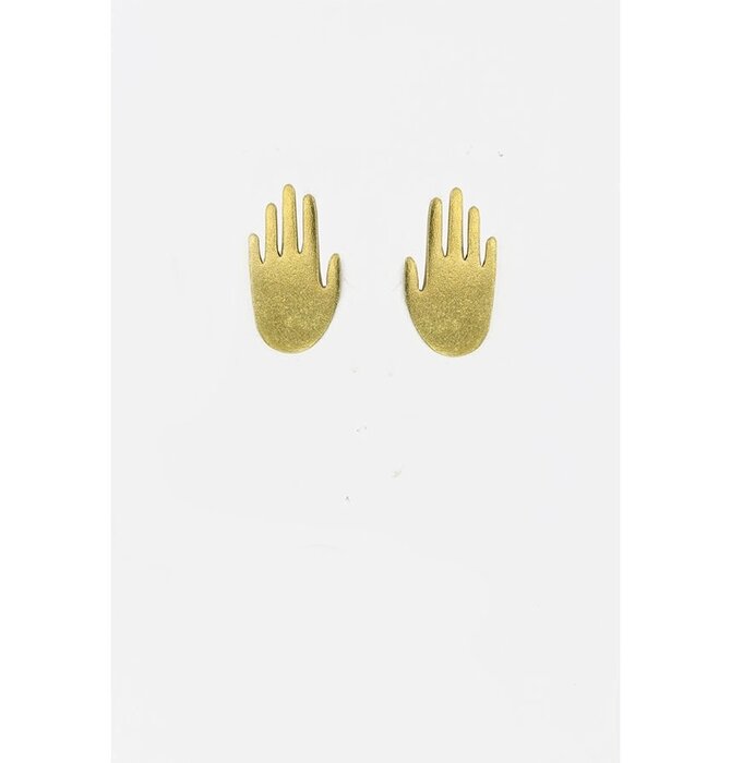 Earrings | Post | Brass Hands