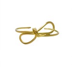 Bracelet | Sculptural Bow Cuff | Gold