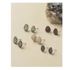 Post Earrings | Sterling Silver | "Down to Earth" Geode