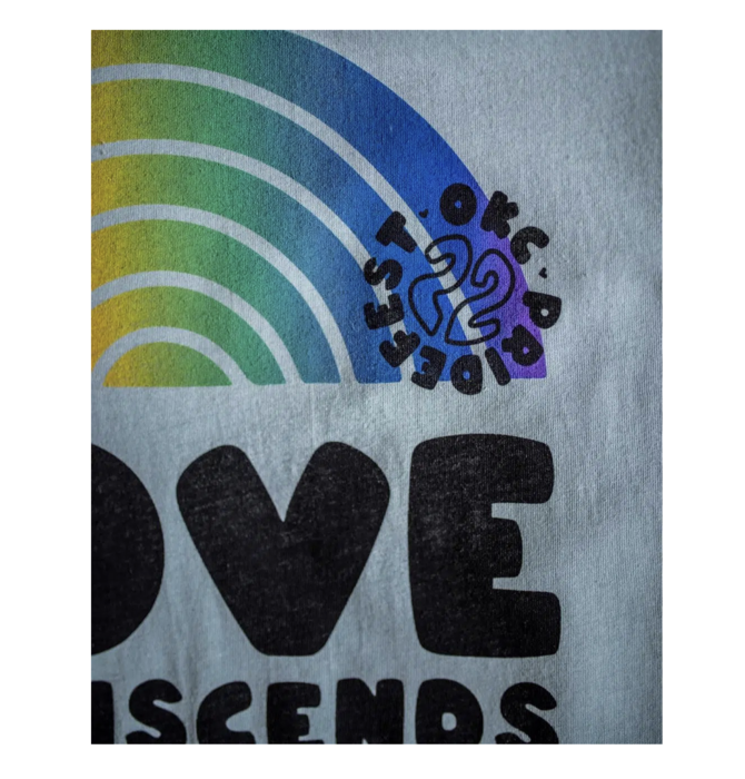 T-Shirt | Love TRANScends | Dusty Blue