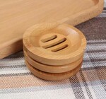 Soap Dish | Natural Bamboo | Round