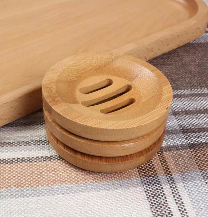 Soap Dish | Natural Bamboo | Round