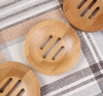 Soap Dish | Natural Bamboo | Round
