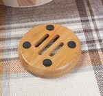 Soap Dish | Natural Bamboo | Round