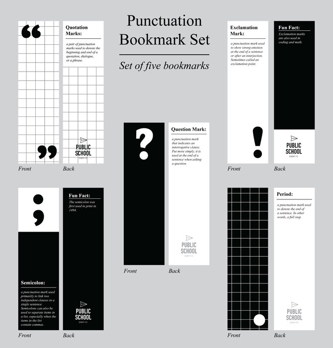 Bookmark Set | Punctuation