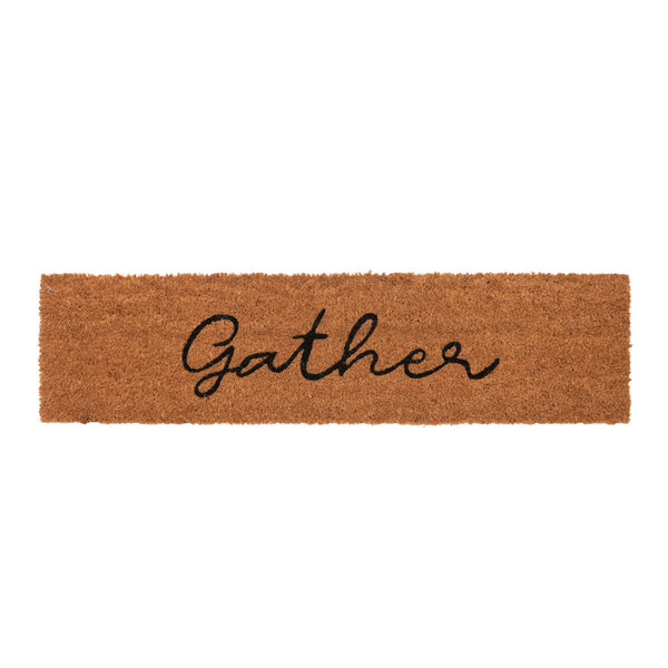 Creative Co-Op Step Doormat | "Gather"