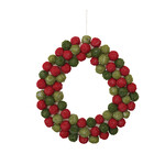 Wreath | Wool Balls | Thread Wrapped