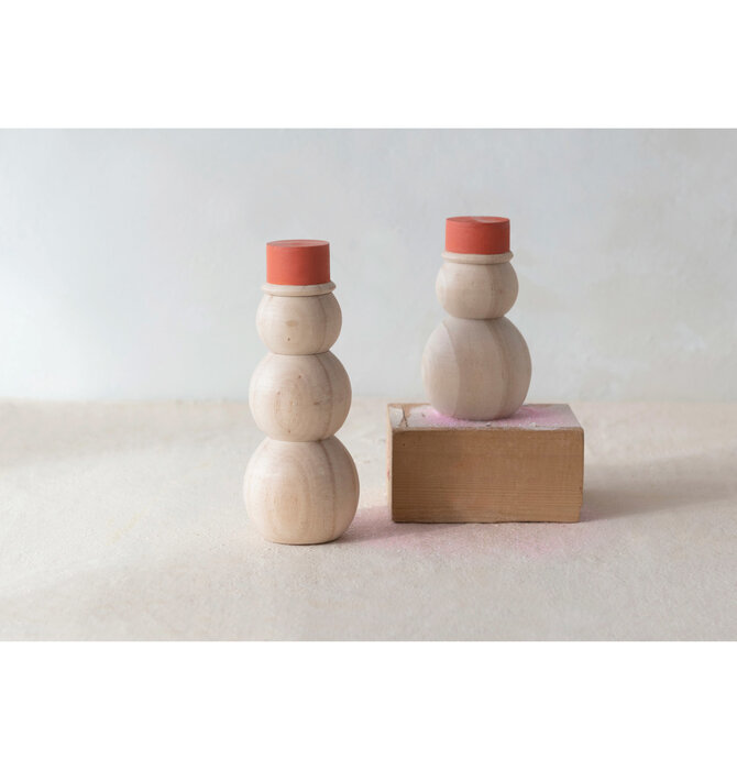 Snowman | Pine + Red Hat