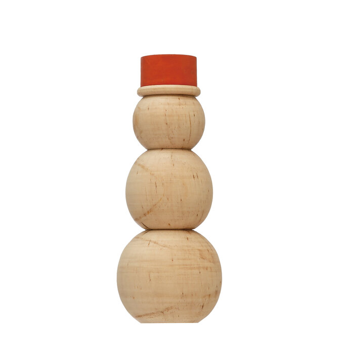 Figure | Snowman | Pine + Red Hat (2 Sizes)