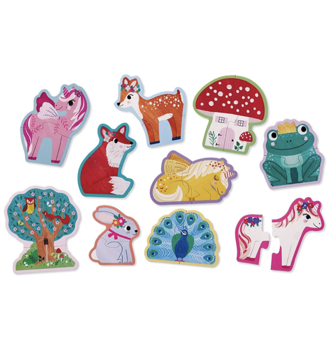 Puzzle | Let's Begin | Ten 2-Piece | Unicorn