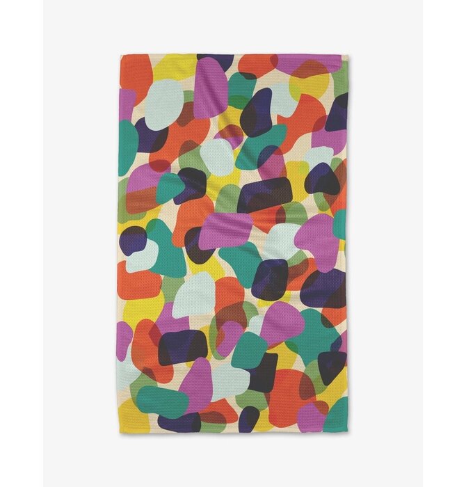 Microfiber Tea Towel | Colorful Pebbles