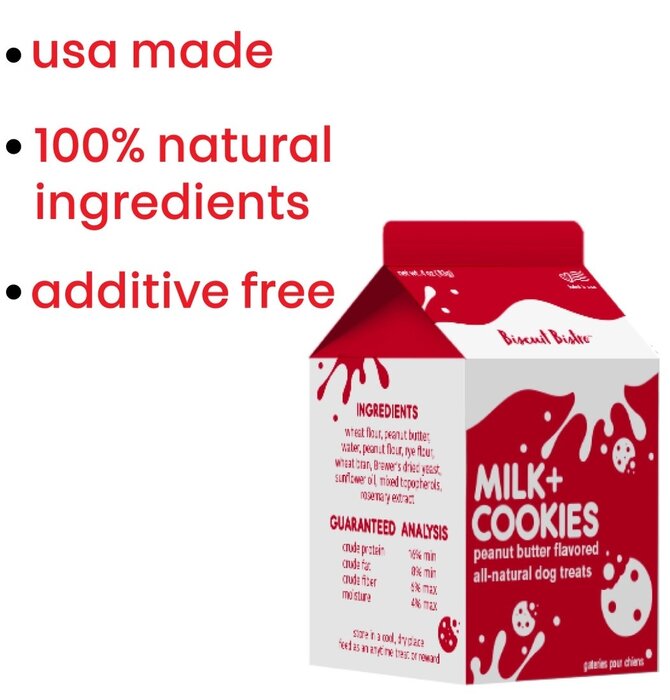 Dog Treats | PB Milk & Cookies