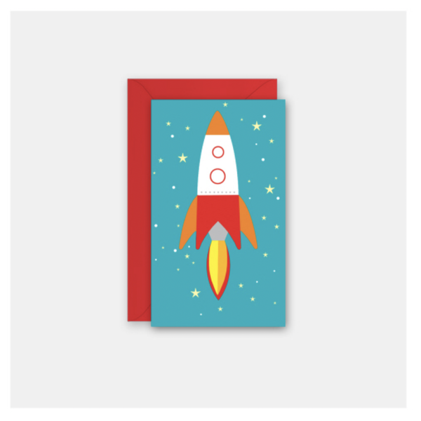 Rock Scissor Paper Enclosure Card | Rocket