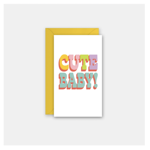 Rock Scissor Paper Enclosure Card | Cute Baby
