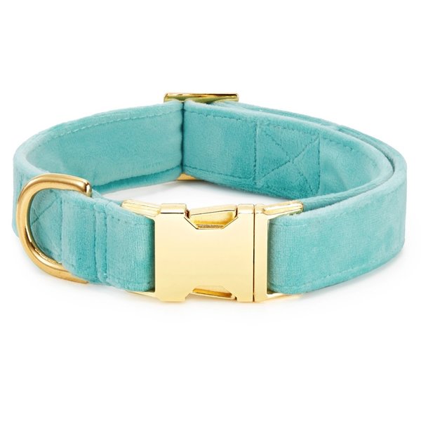 Tiffany Blue Velvet Dog Collar Turquoise Soft and Luxurious 