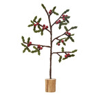 Tree | Brown Felt + Red Berries